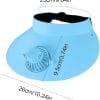 1pc fan cap,Summer sunshade and sunscreen fan
