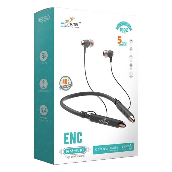 R.TEL RM-N10 Wireless Neckband 5.4 Version with 5 Voice Change Special Neckband